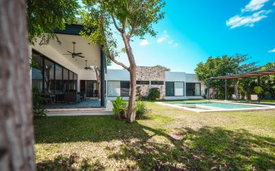 Casa de una planta en privada de Cholul